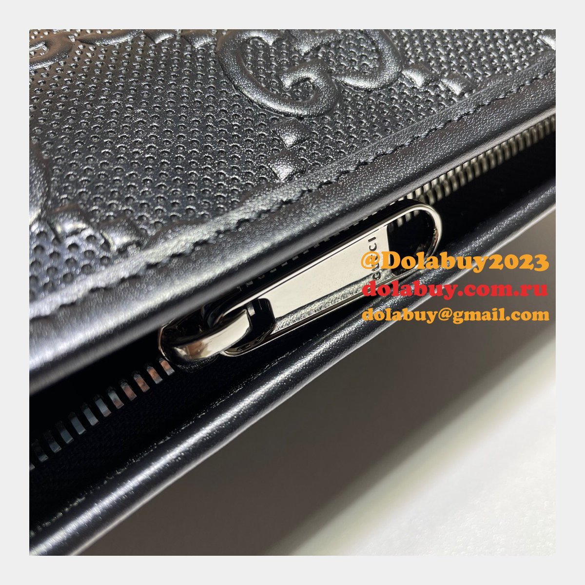 Gucci Replica Black GG embossed mini 625568 bag