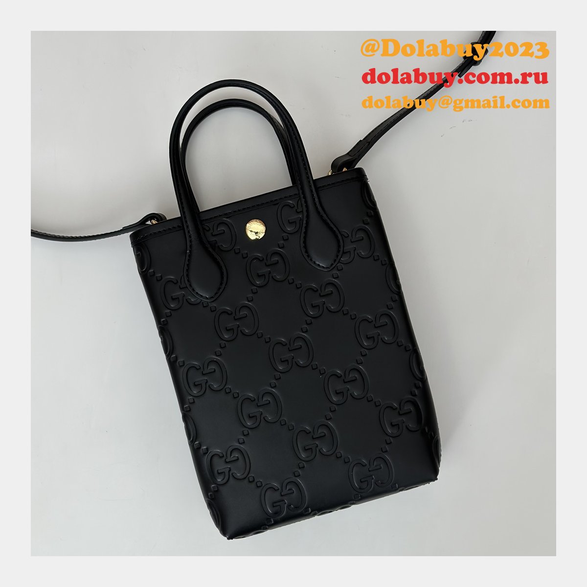 GG Crossbody Gucci 790133 Black Super AAA+ Designer Replica Bags