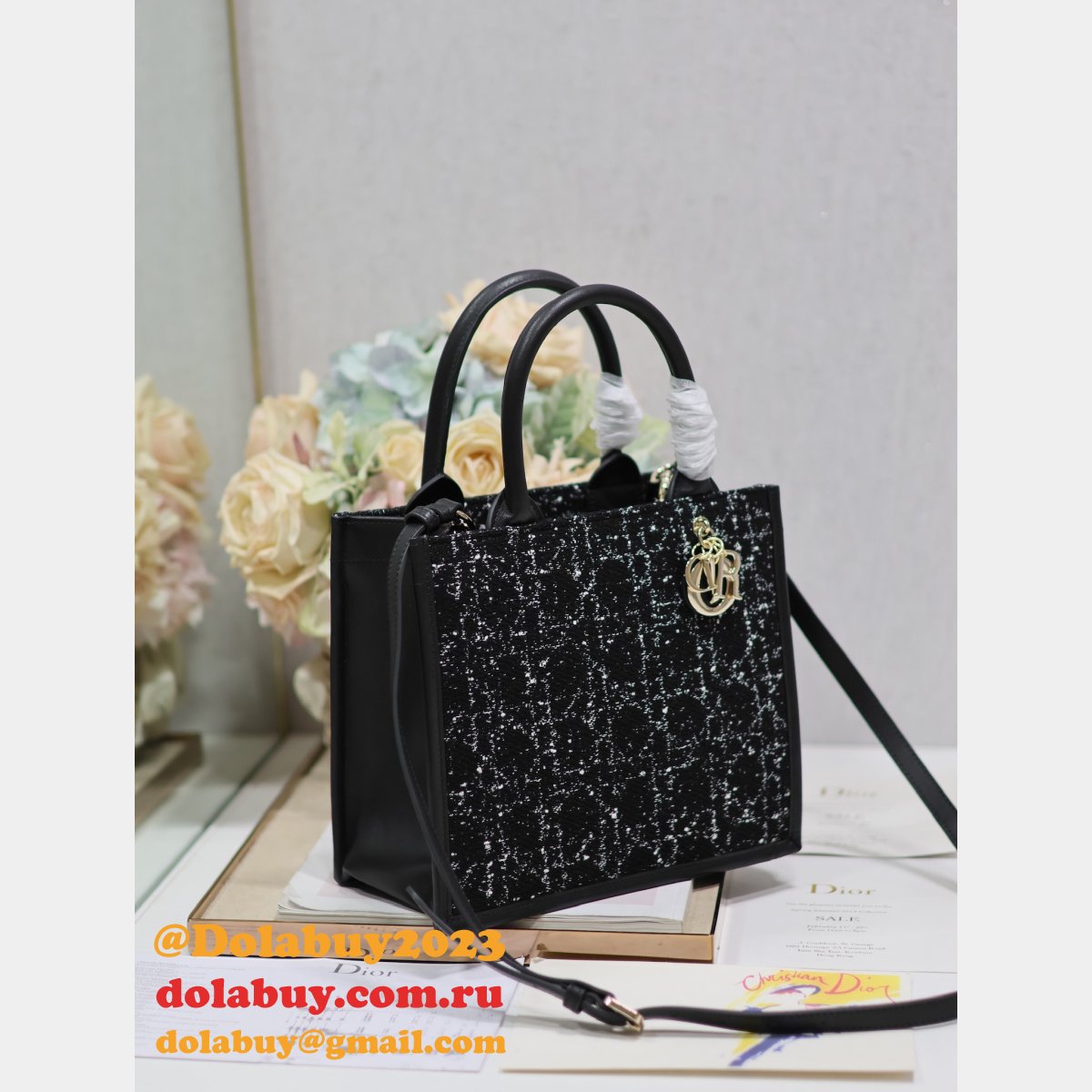 Dior Replica 1265/1286 1:1 Mirror Book Tote High Shopping Bags