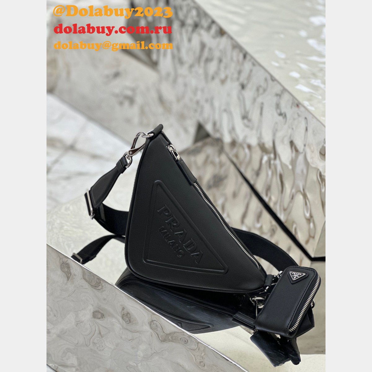Top Quality Prada calfskin triangle 7 Star bag