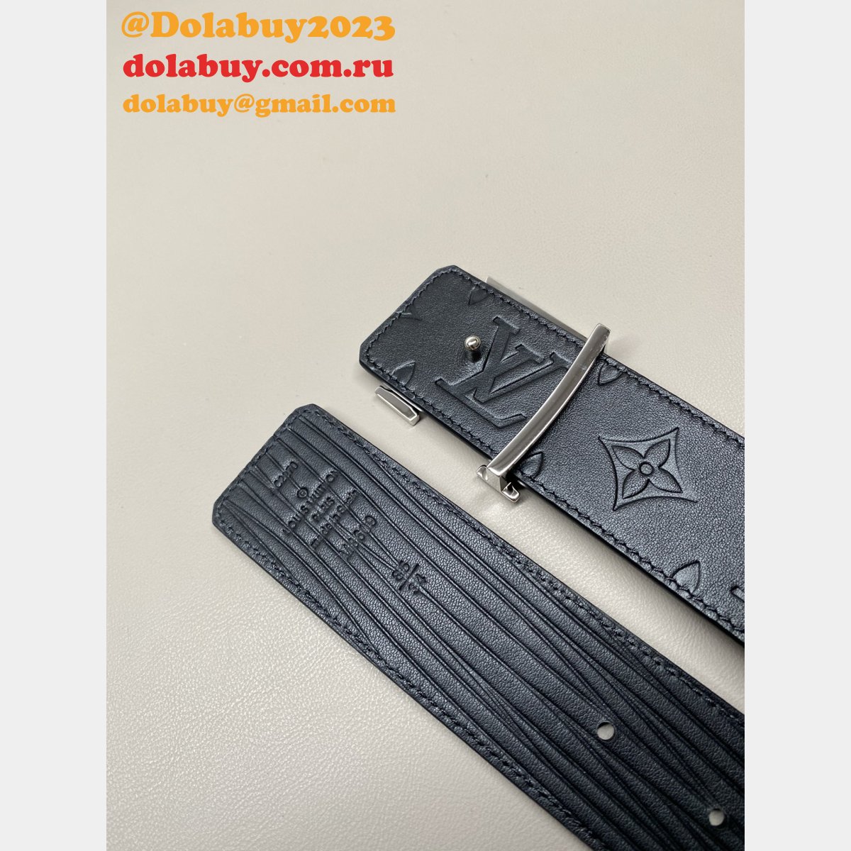 Cheap LOUIS VUITTON MEN Double-sided Belt 40mm
