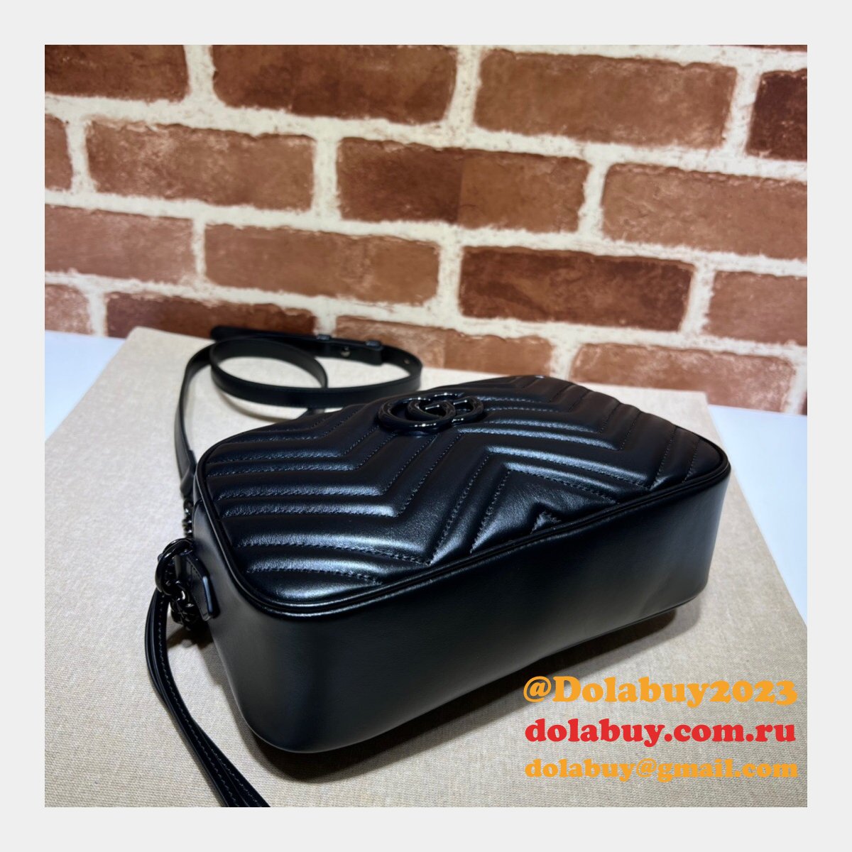 Designer Knockoff Gucci 447632 GG Marmont Shoulder Bag