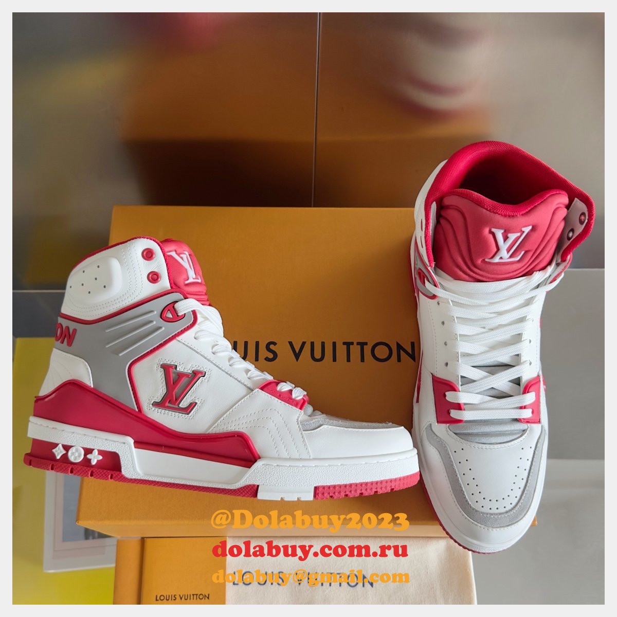 High Quality LV Trainer Sneaker Boot