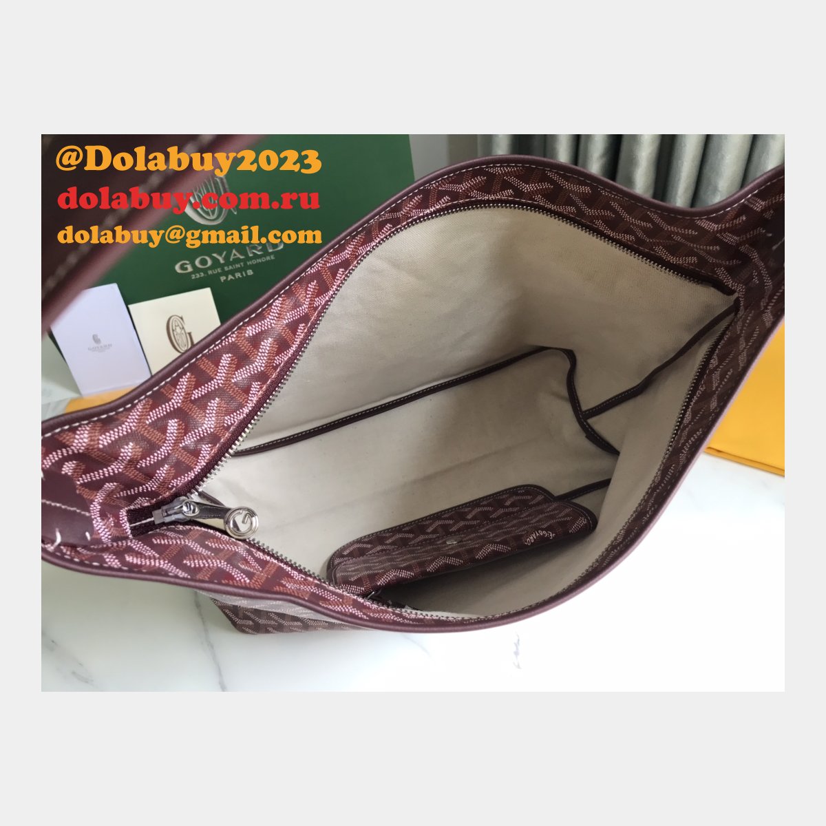 Designer Goyard Hobo Bohème Saint Louis Artois Replica Bag