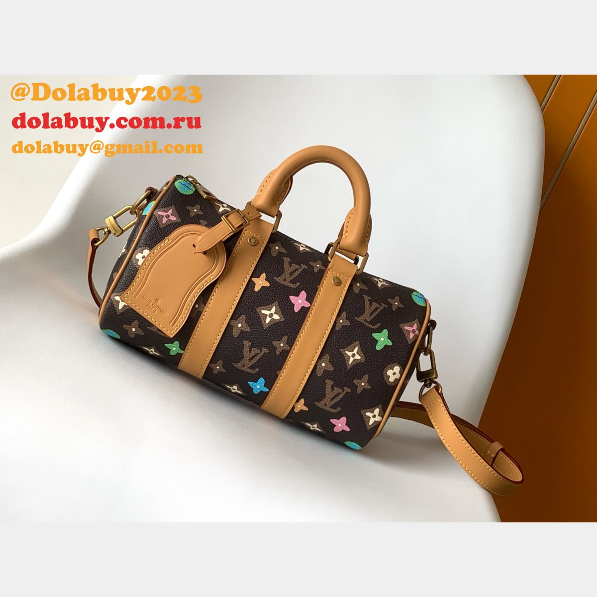 7 Star LOUIS VUITTON M24849 Keepall 25 Monogram Eclipse Reverse BAG