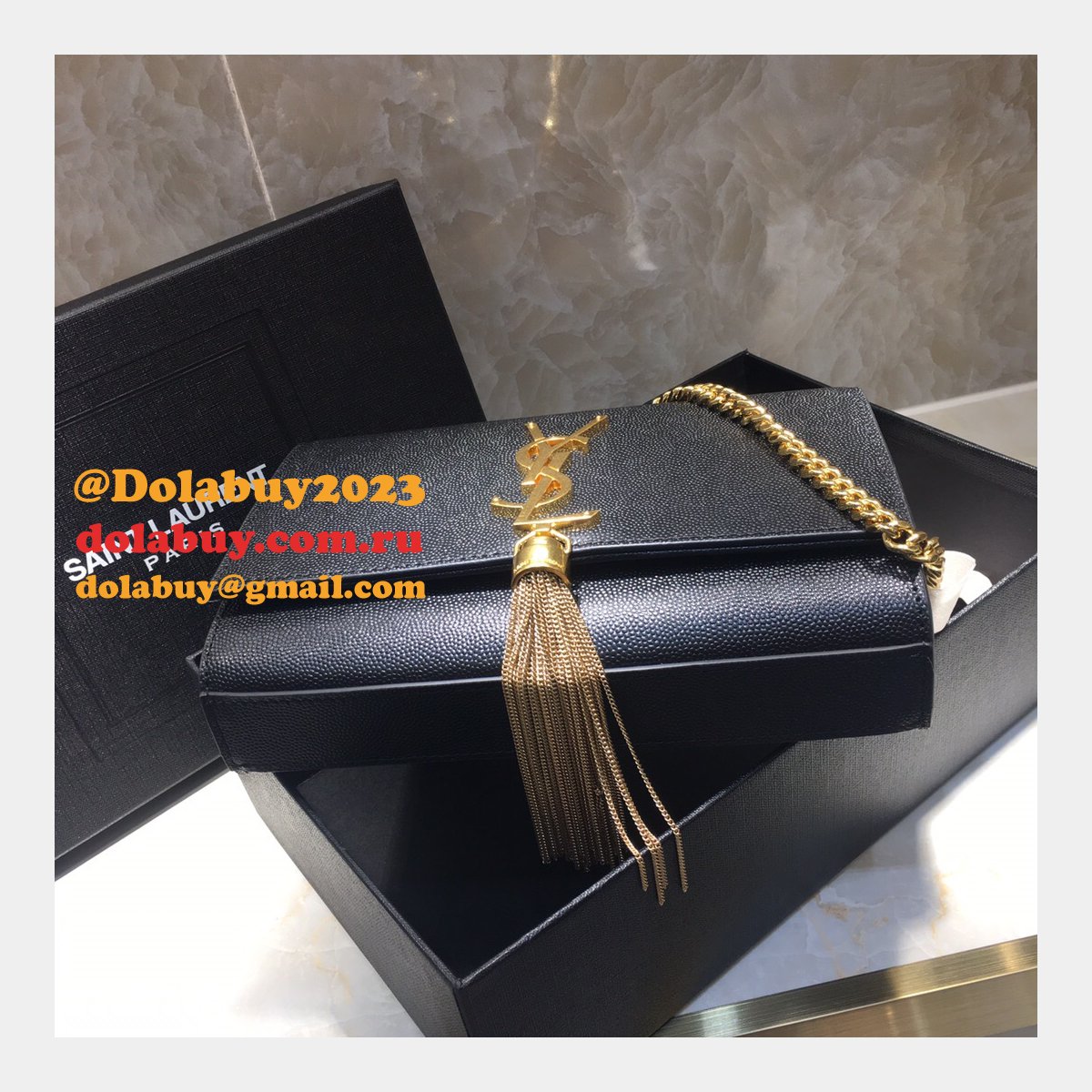 Saint Laurent 20CM Vicky Quilted Shoulder Bag