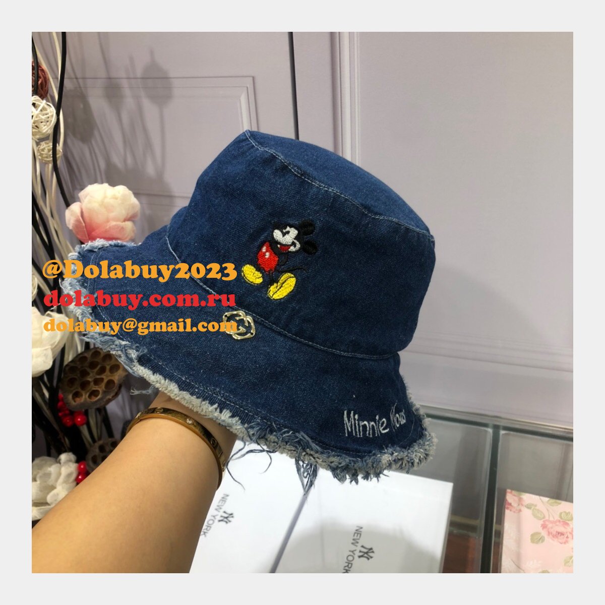 Designer Gucci Mickey fisherman High Quality hat