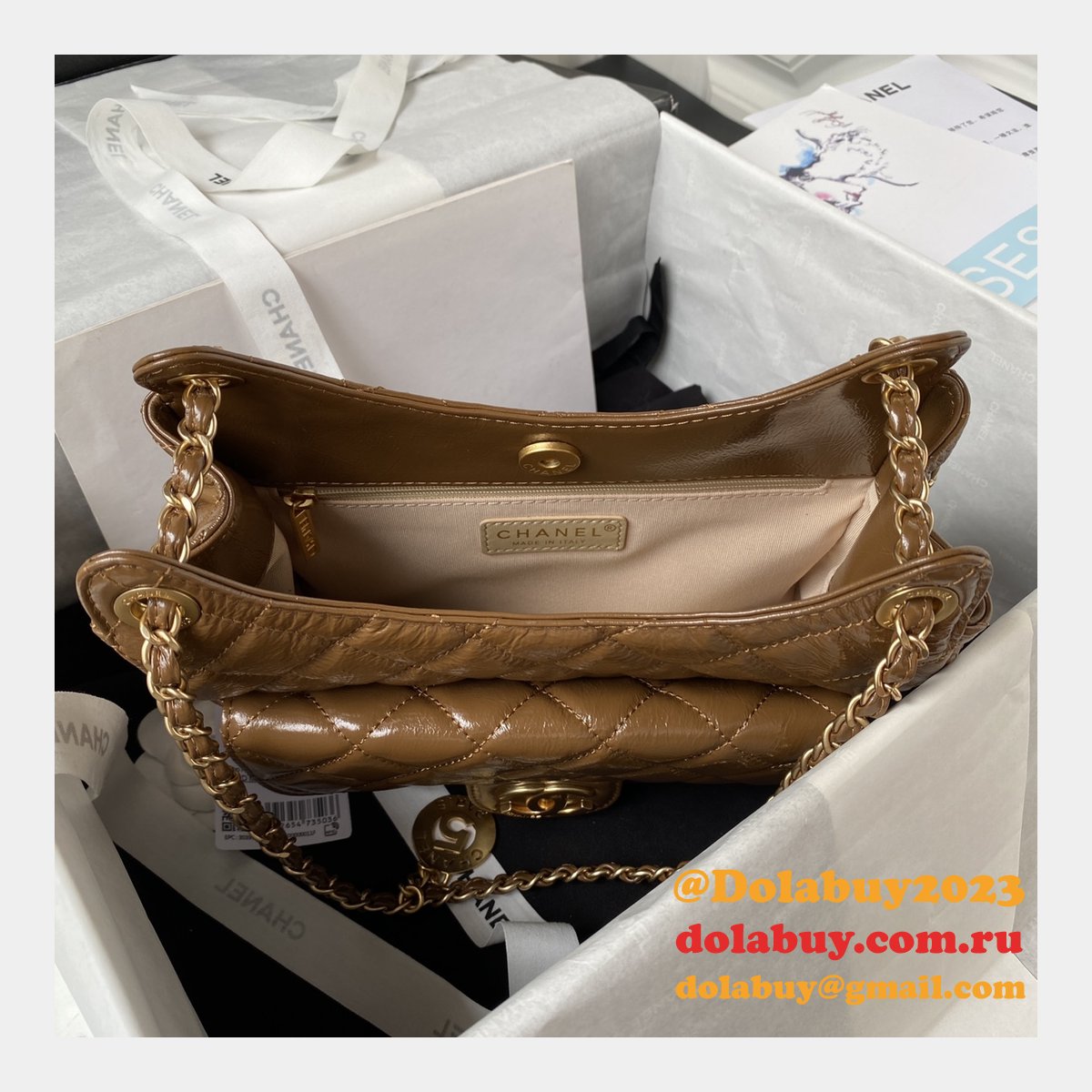 The Best High Quality AS4322 Hobo Shiny Replica Handbag