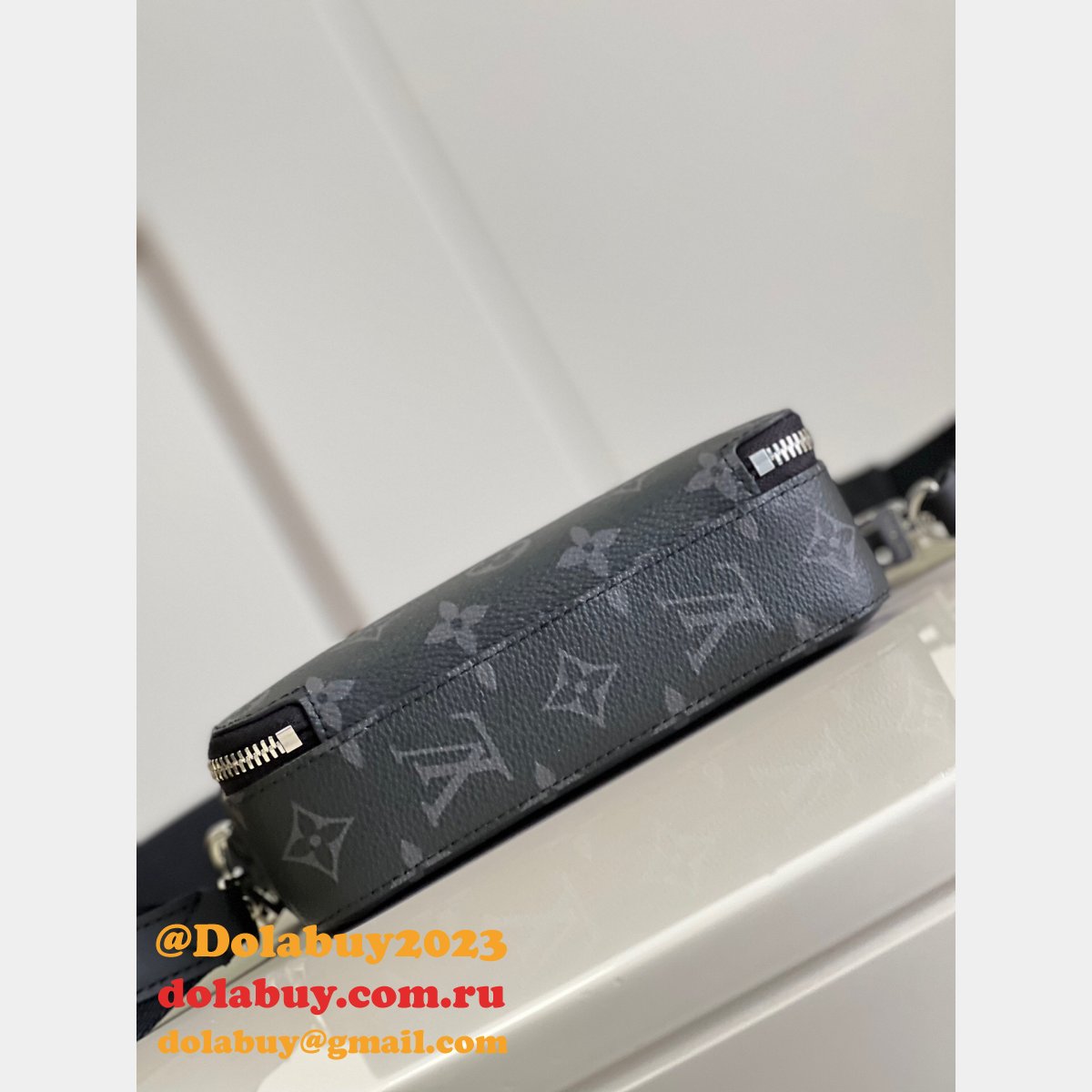 Louis Vuitton UK Best Replicas m80741/m60418 Alpha Wearable Wallet Monogram Eclipse Canvas