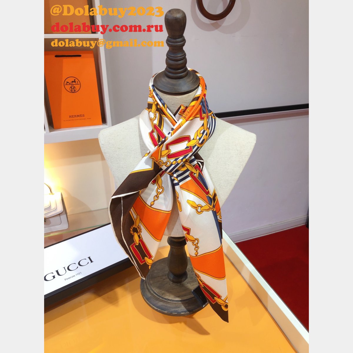 cheap G*u*i silk scarf replica design sale