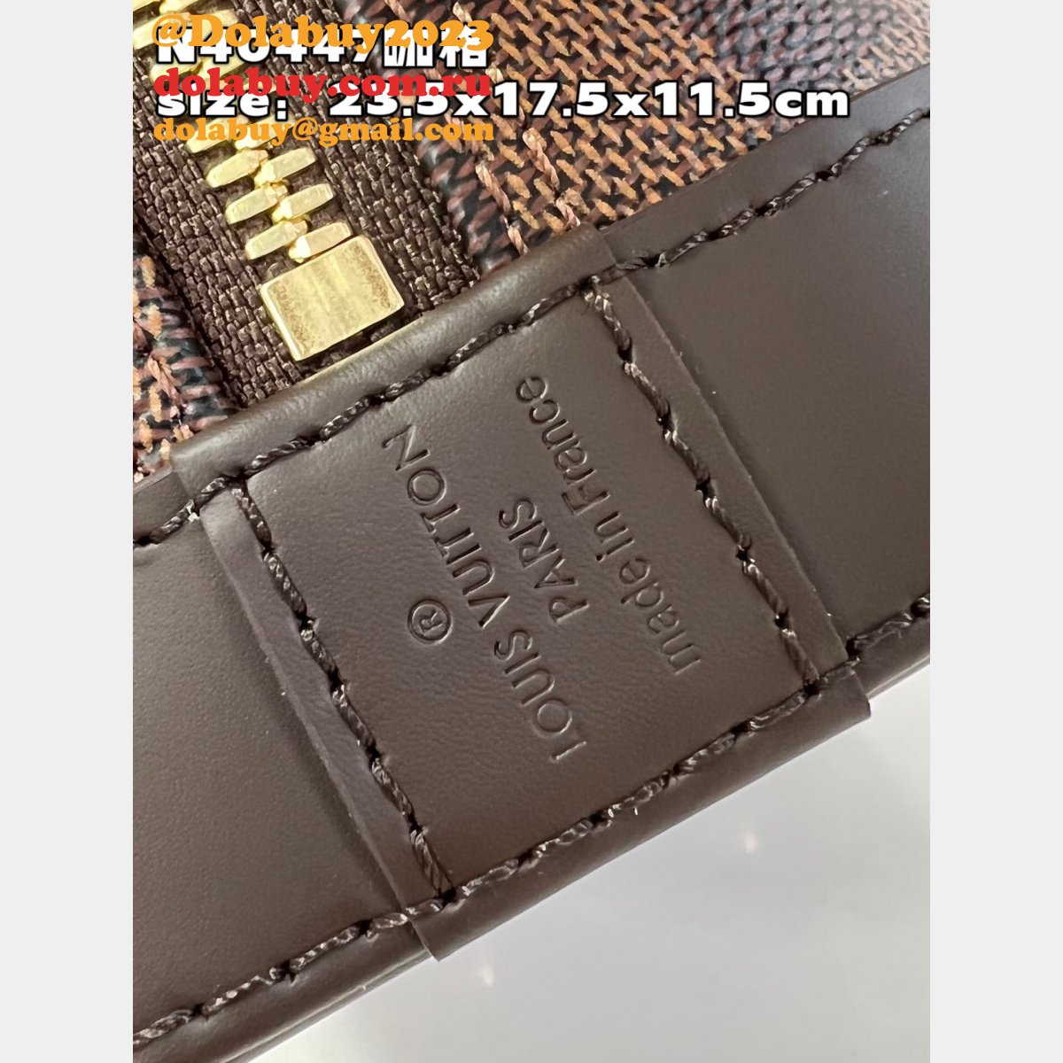 Fake Louis Vuitton Top Quality Braided N40447 Damier Ebene Bag