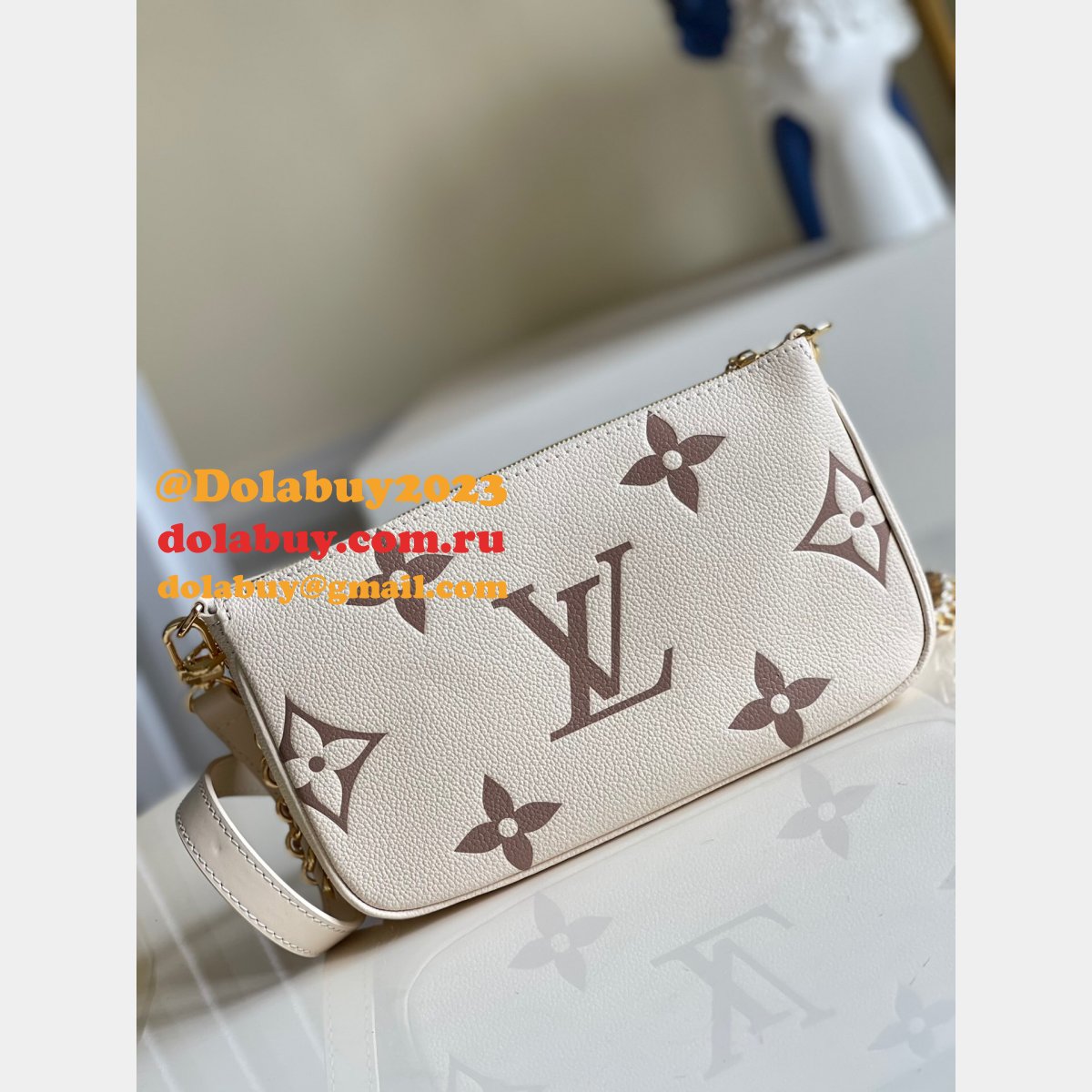 Best Louis Vuitton Wholesale Multi Pochette Accessoires Bicolor Monogram M45777