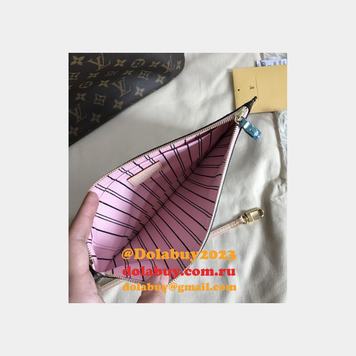 TOP QUALITY LOUIS VUITTONS NEVERFULLS GM M40990 pink 40CM