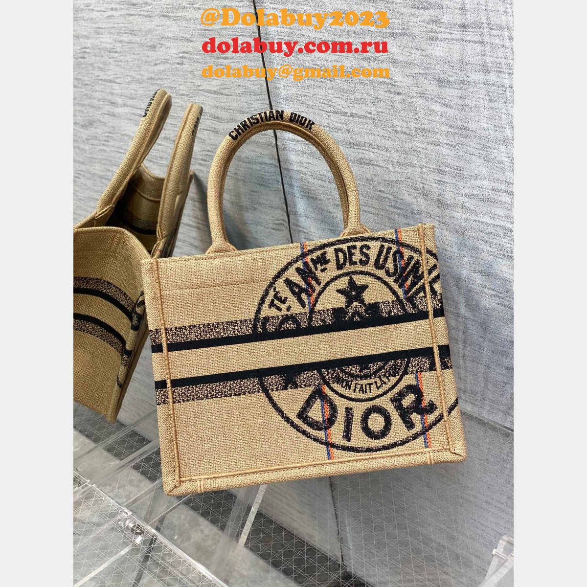 Fashion Designer Dior 1:1 quality CD Book Tote Bags