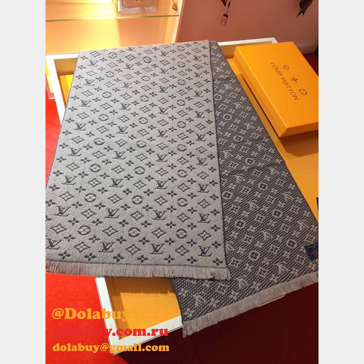Luxury Fashion LV Winter Cashmere Scarf