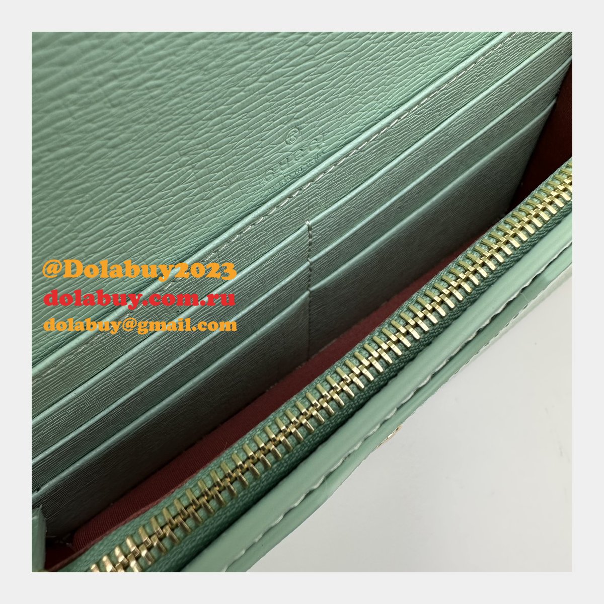 Chain Wallet Inspired Gucci Script 772643 Knockoff Bag