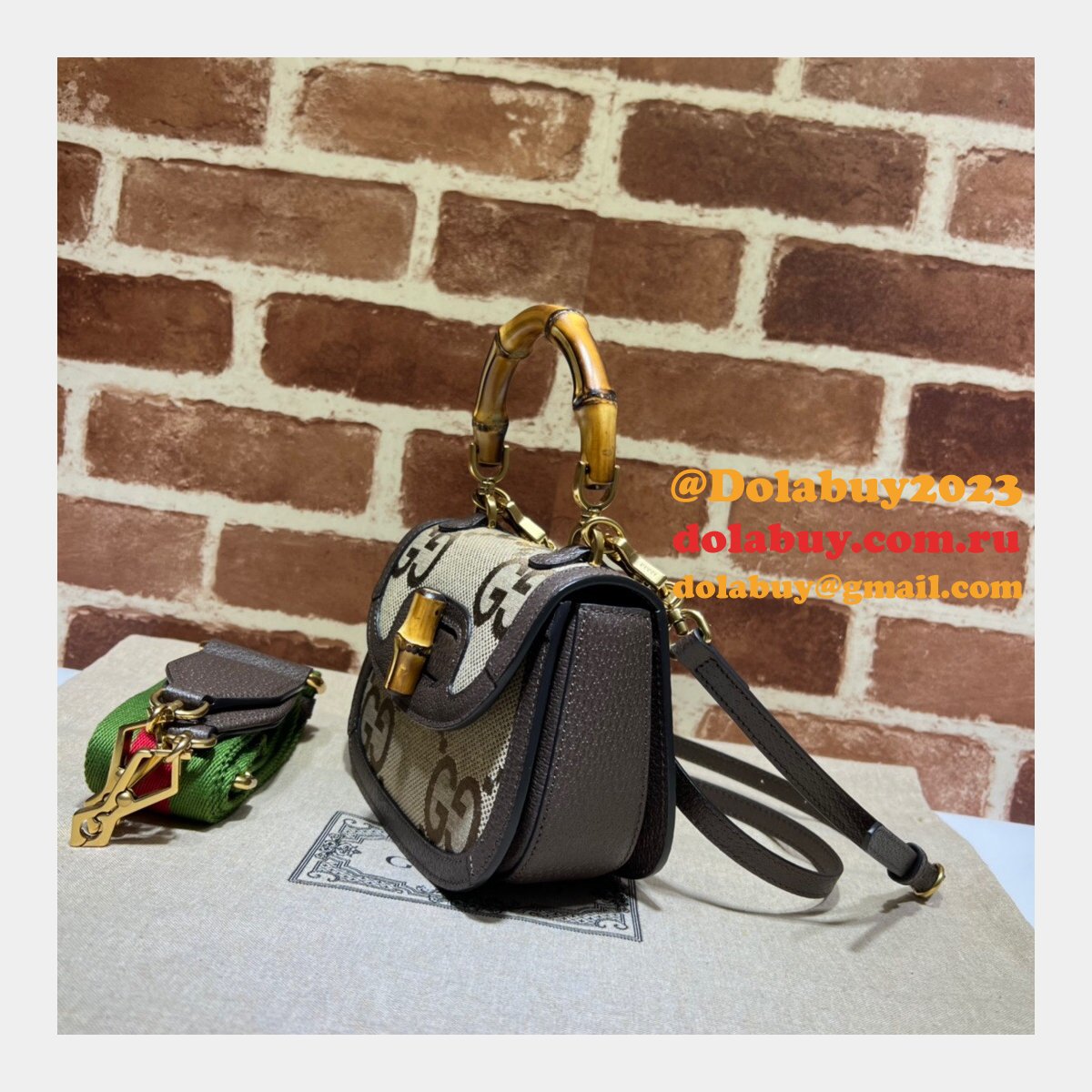 Best Dolabuy Replica Gucci Mini jumbo GG bag 686864 Bamboo