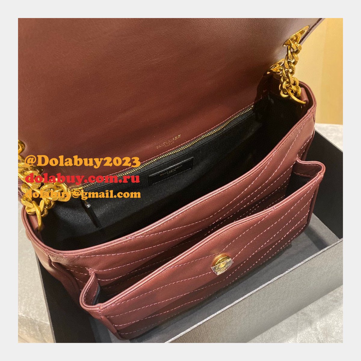 Top YSL Saint Laurent 28CM leather bags