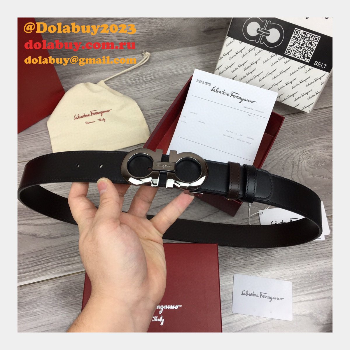 Replica Designer Salvatore Ferragamo 35 mm Black Belts