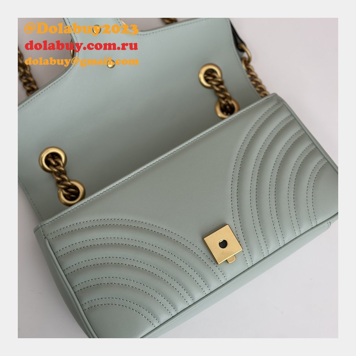 Faux Gucci Matelassé Shoulder GG Marmont Replica Top Bag