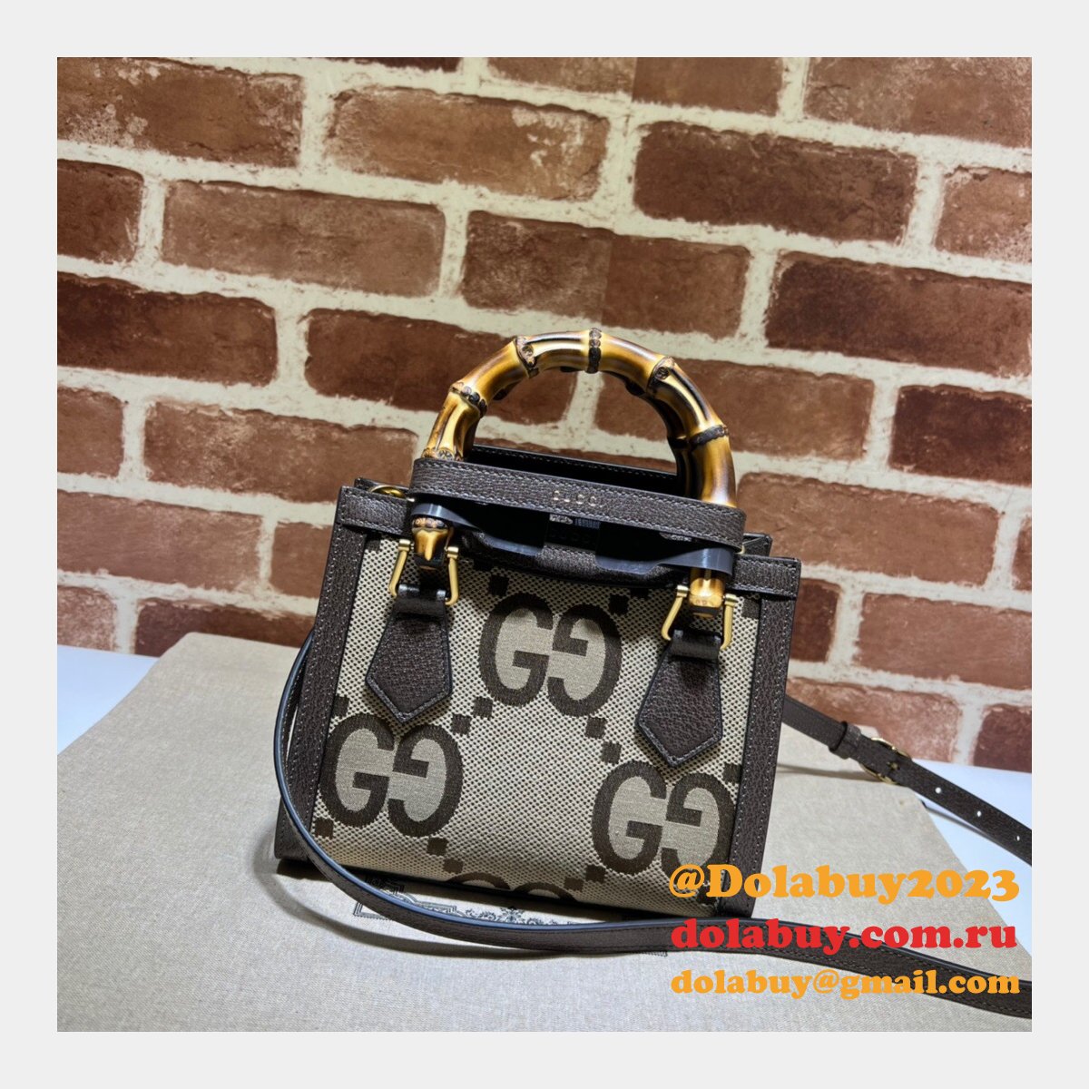 Best High Quality Gucci 655661 Fake Diana Tote Handbags