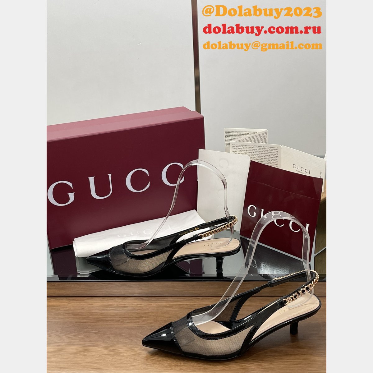 Fashion GUCCI Signoria Slingback Pump