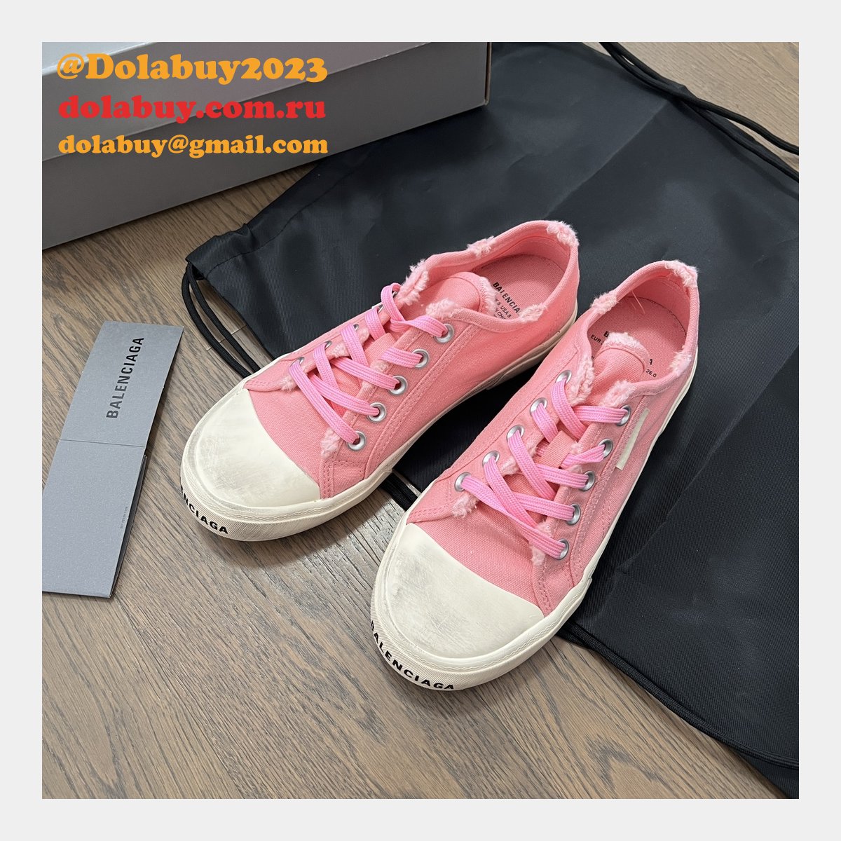 Best Quality Replica Balenciaga Paris Canvas Shoes