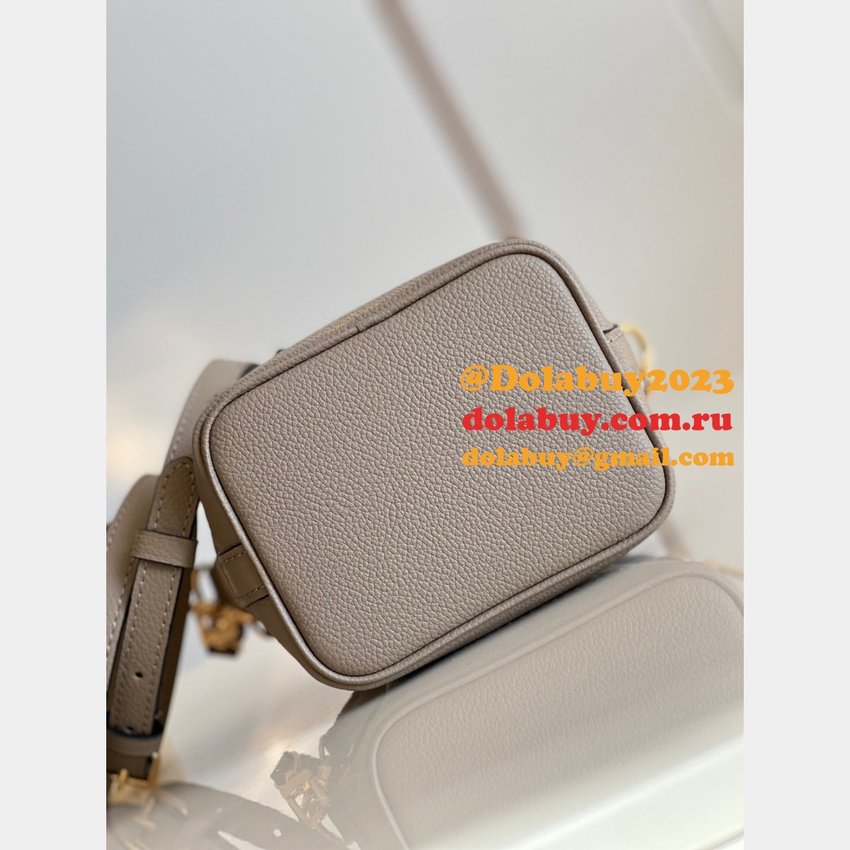 Louis Vuitton M46291 Top Nano Noé Bicolor Monogram Empreinte Replica Bag