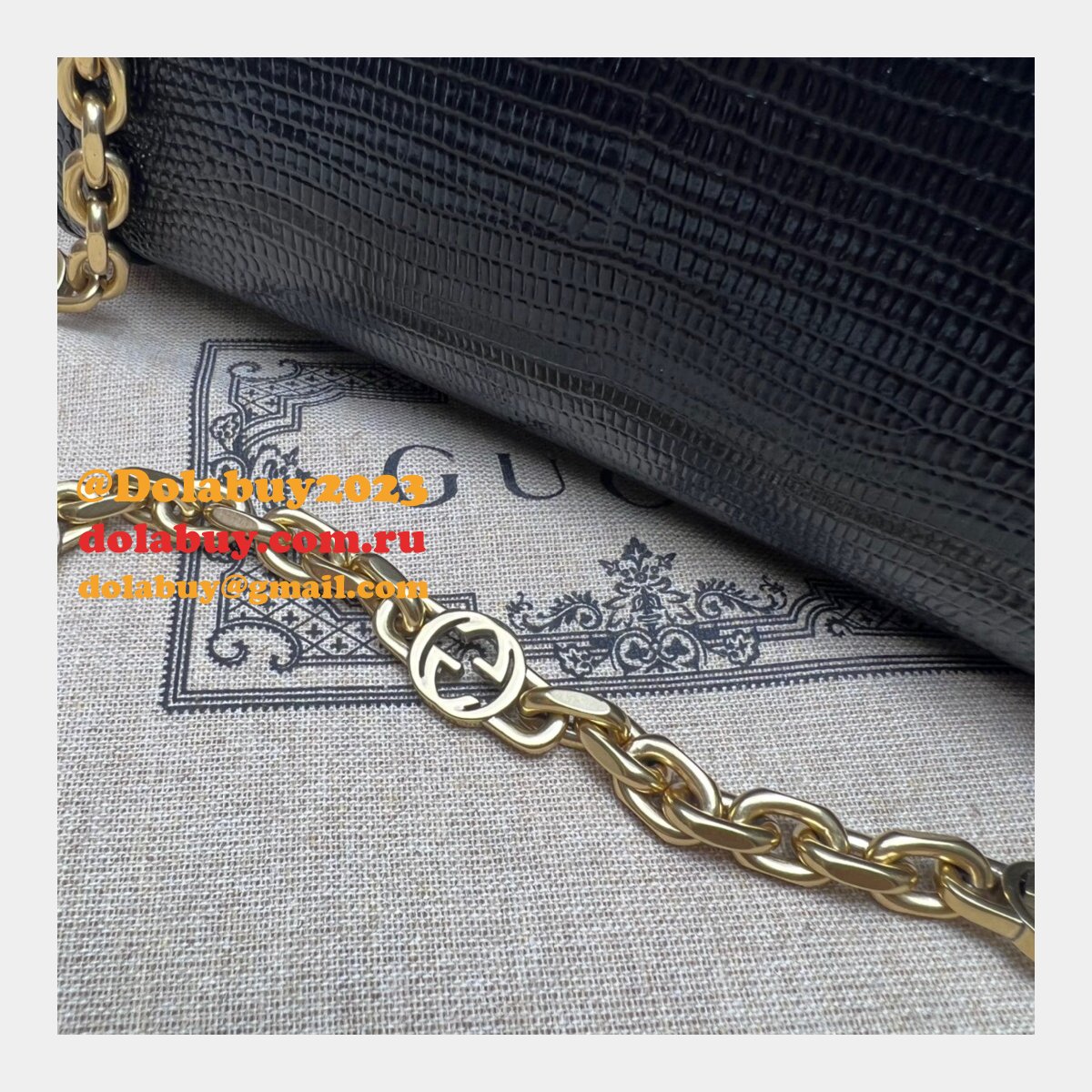 AAA Quality Replica Gucci Diana lizard 675800 bag