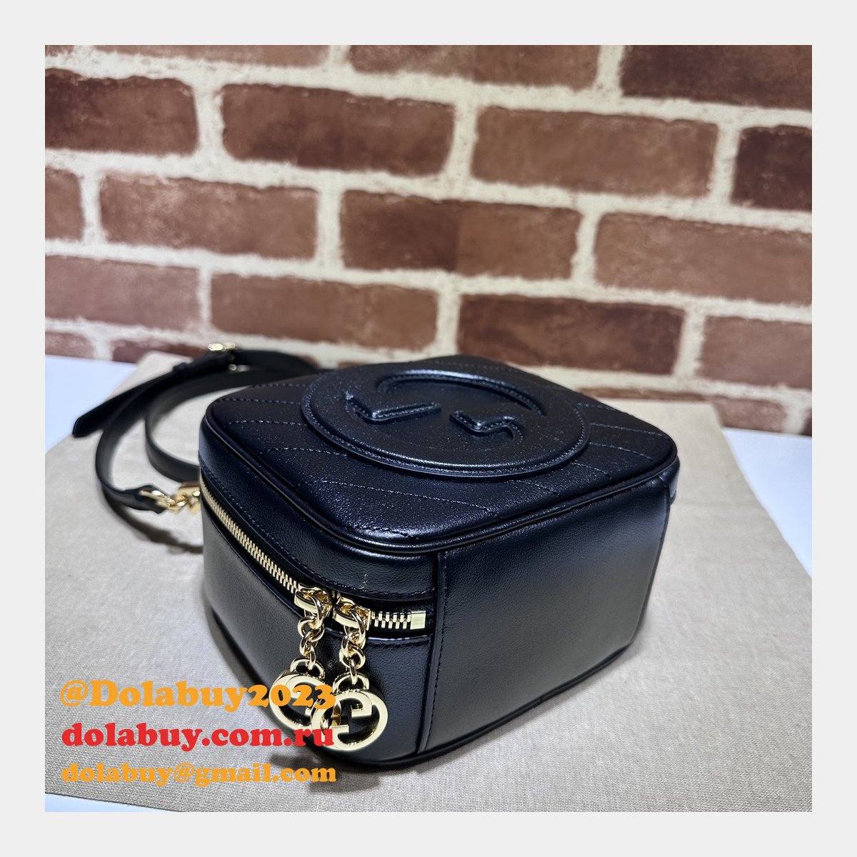 designer G*u*i replica crossbody 744434 blondie top bag