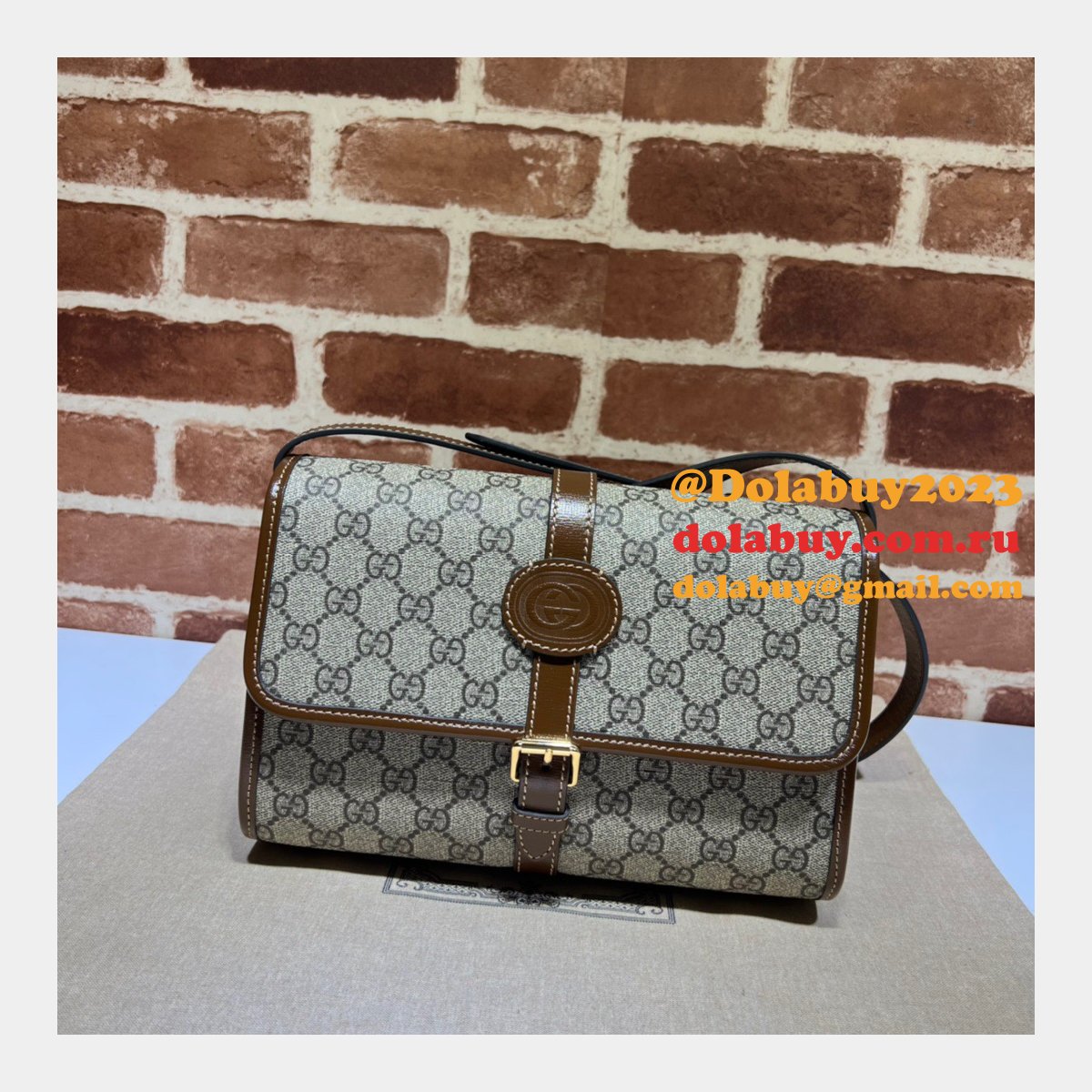 Gucci 745679 GG messenger Fashion Interlocking G High Replica Bag