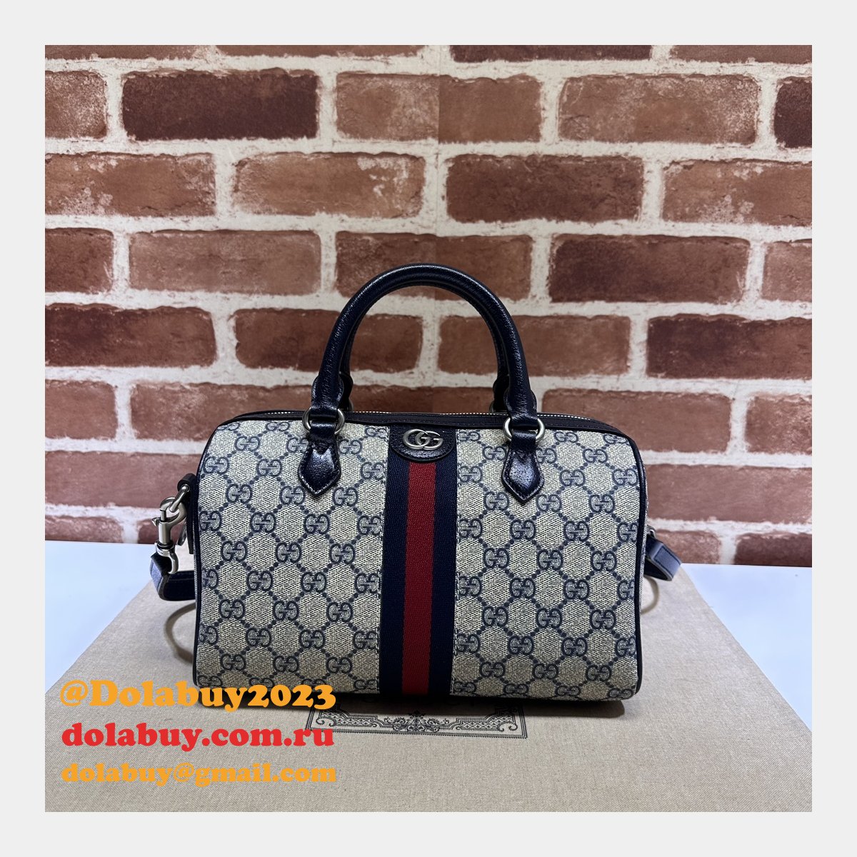 Perfect Ophidia GG Gucci Replicas Top Handle High 772061 Bag