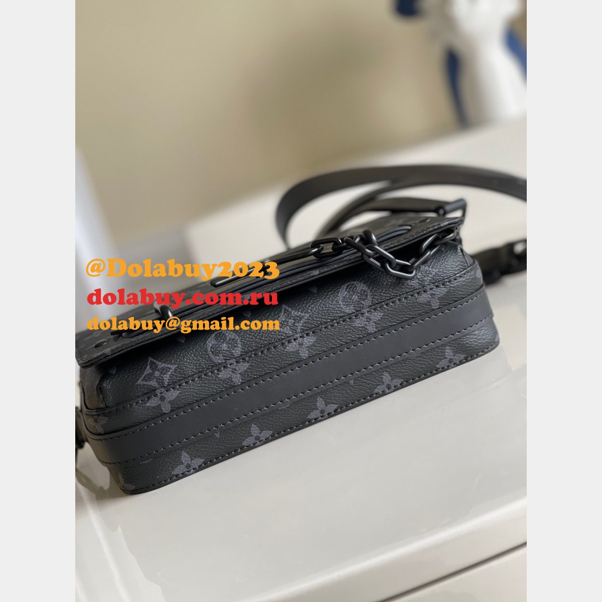 Louis Vuitton Replica Steamer Messenger Monogram Eclipse Canvas M45585