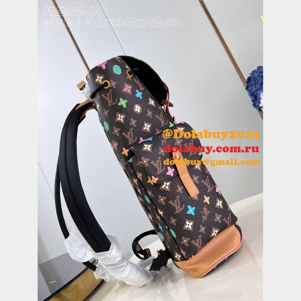 Designer LOUIS VUITTON Christopher Monogram Craggy backpack M25240