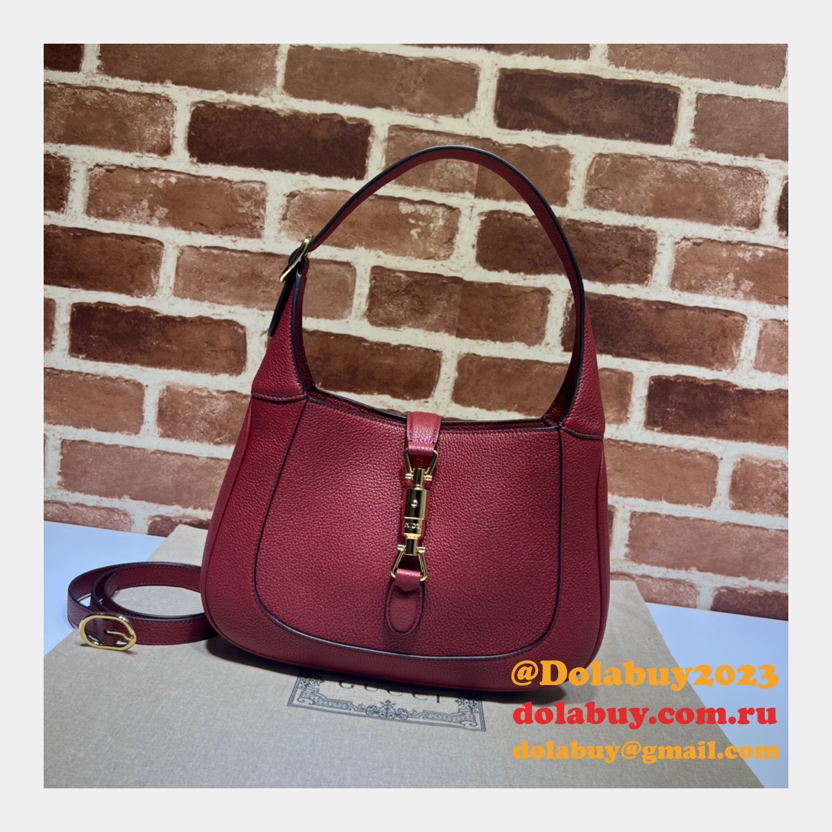 Best Quality Fake Gucci 636709 Jackie 1961 natural grain bag