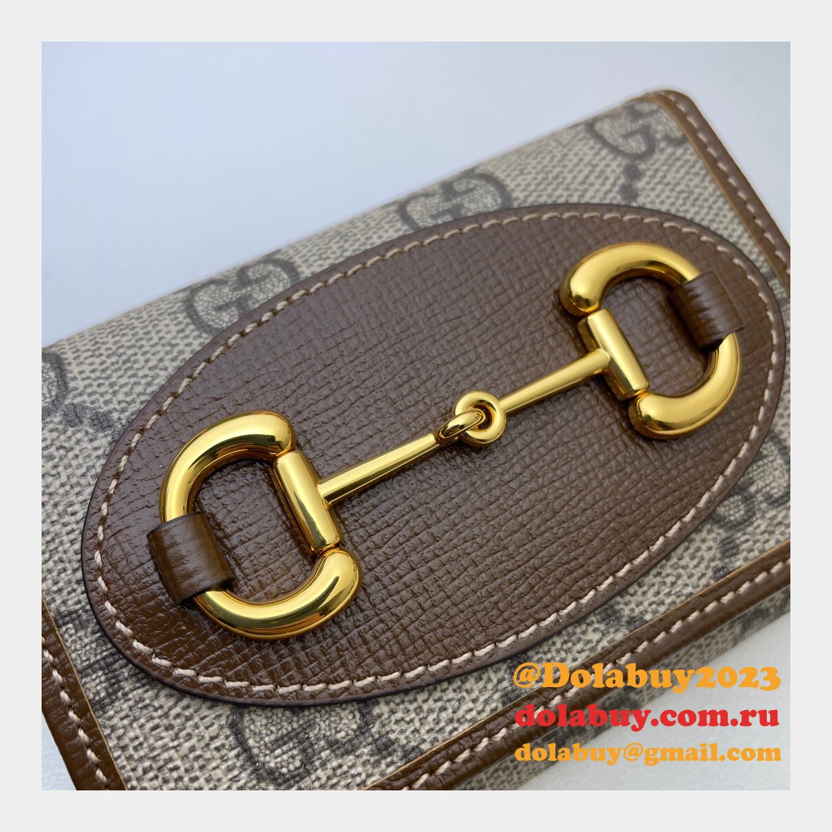 G*u*i fashion knockoff gg supreme 644462 horsebit 1955 wallet