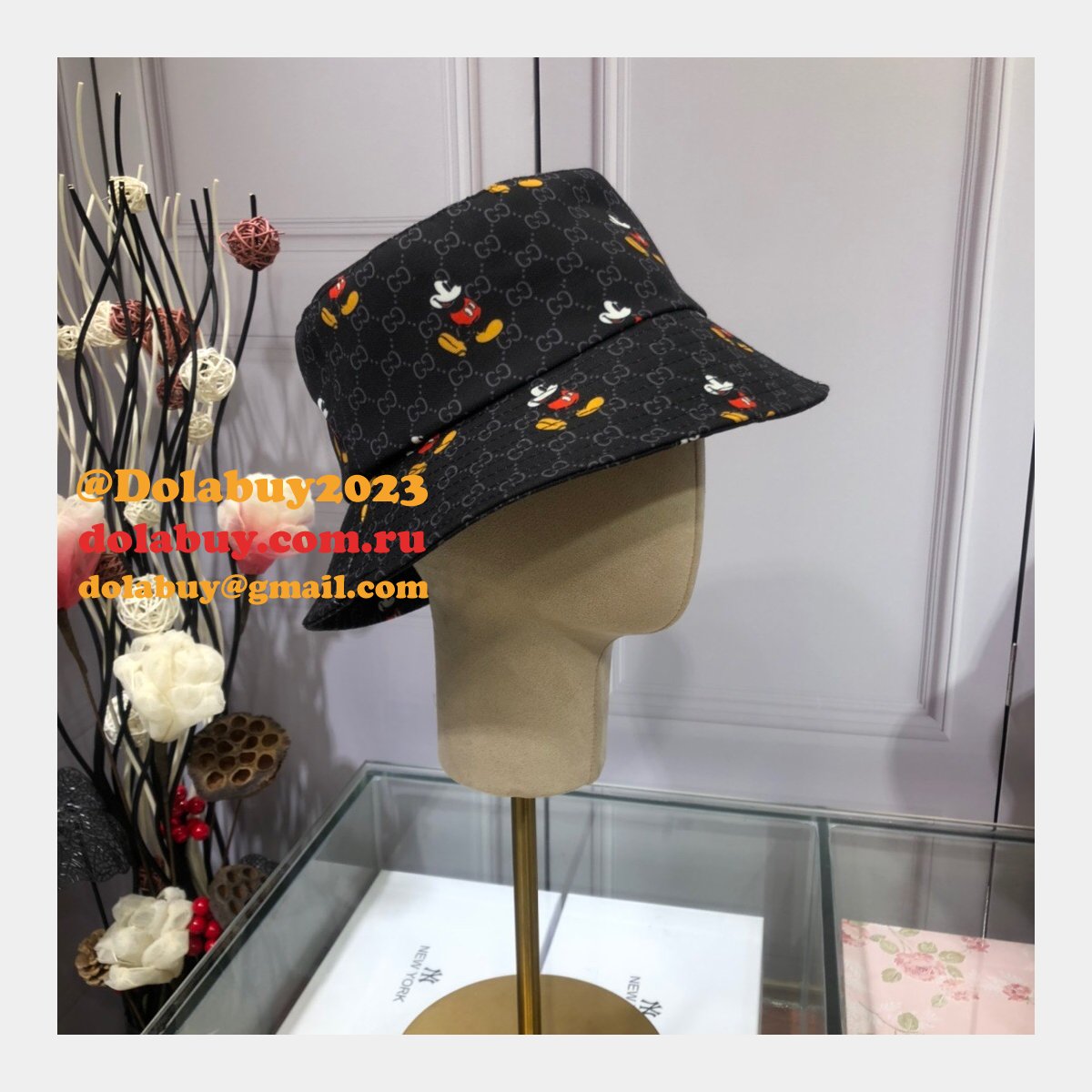 7 Star Gucci Mickey fisherman hat