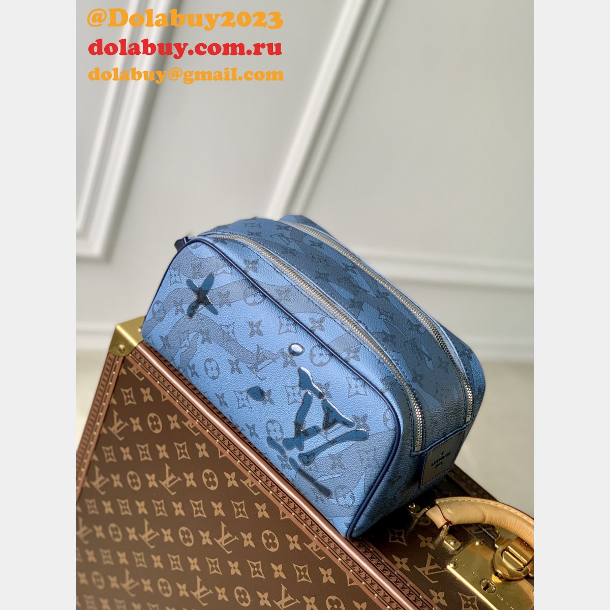 Dopp Kit Monogram 7 Star Replica M82337 Louis Vuitton Travel Bag