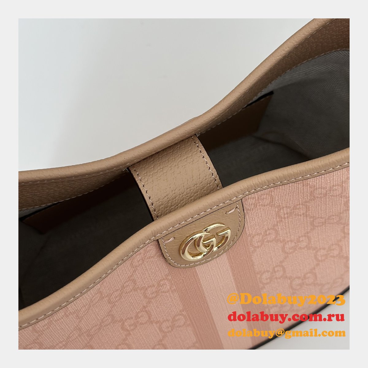 Ophidia Gucci Knockoff Half Moon 781402 GG Small Shoulder Bag