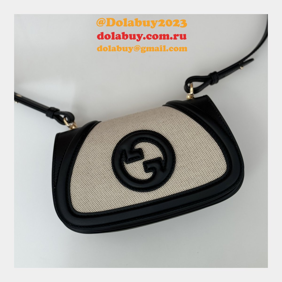 Gucci Blondie Knockoff 815700 Shoulder Natural Canvas Bag