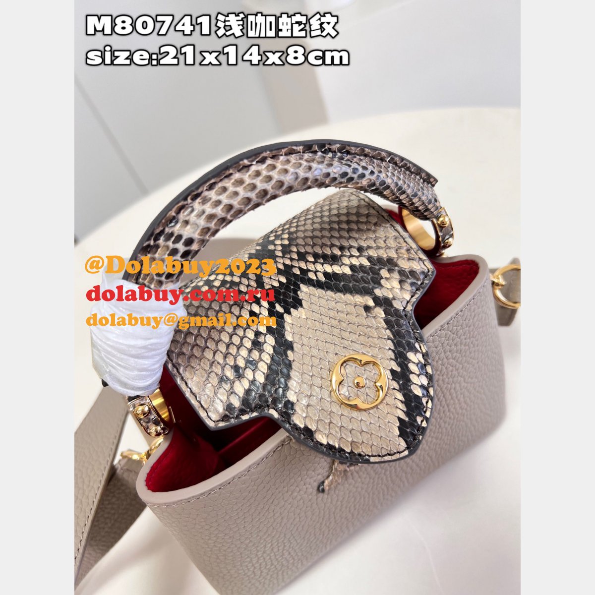Perfect Capucines LV Quality AAAA M80741 Copy Designer Bag