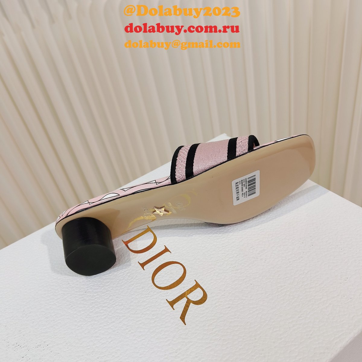 7 Star dior Dway Heeled Slide