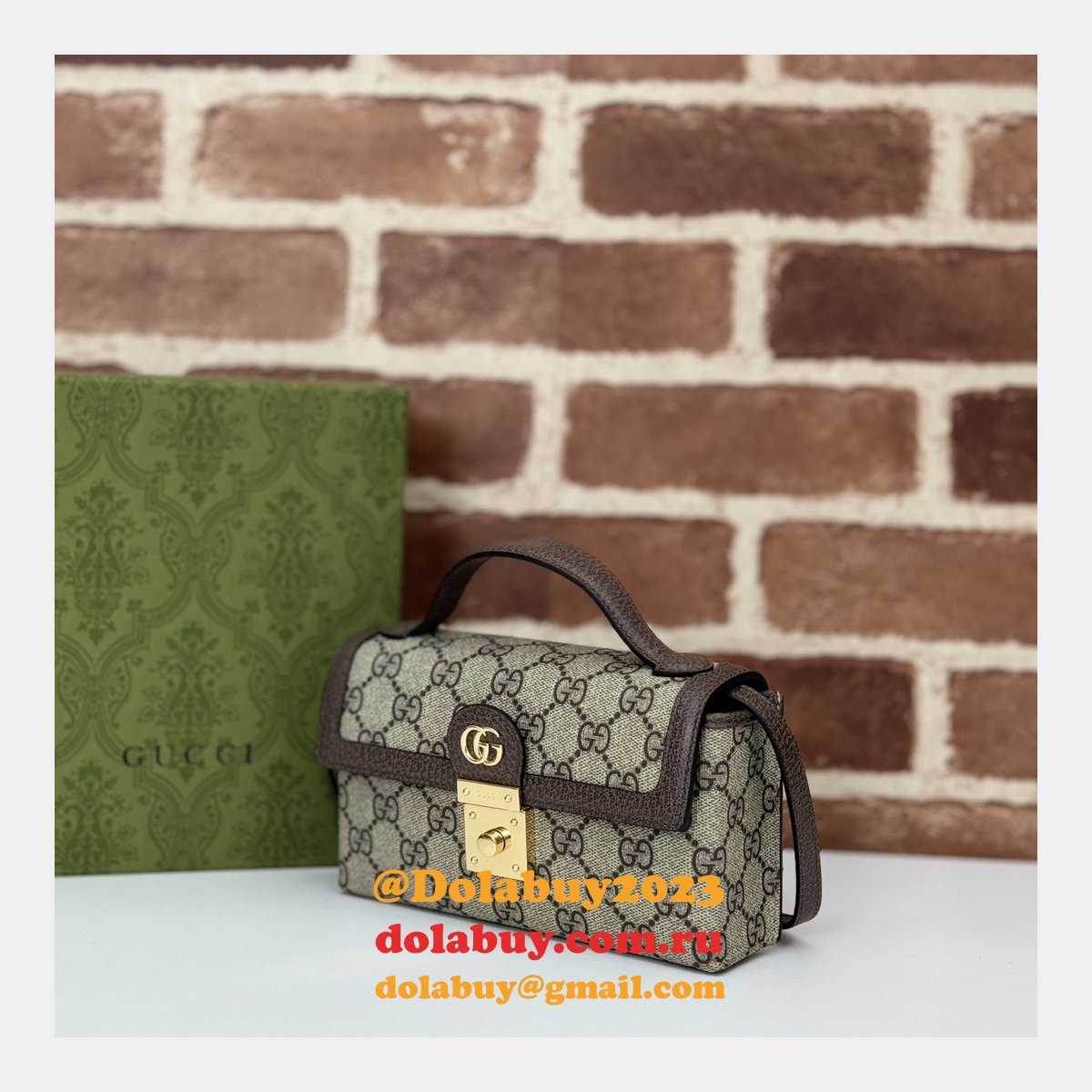 Ophidia 1:1 Mirror Ebony Supreme 772314 Inspired Gucci Bag