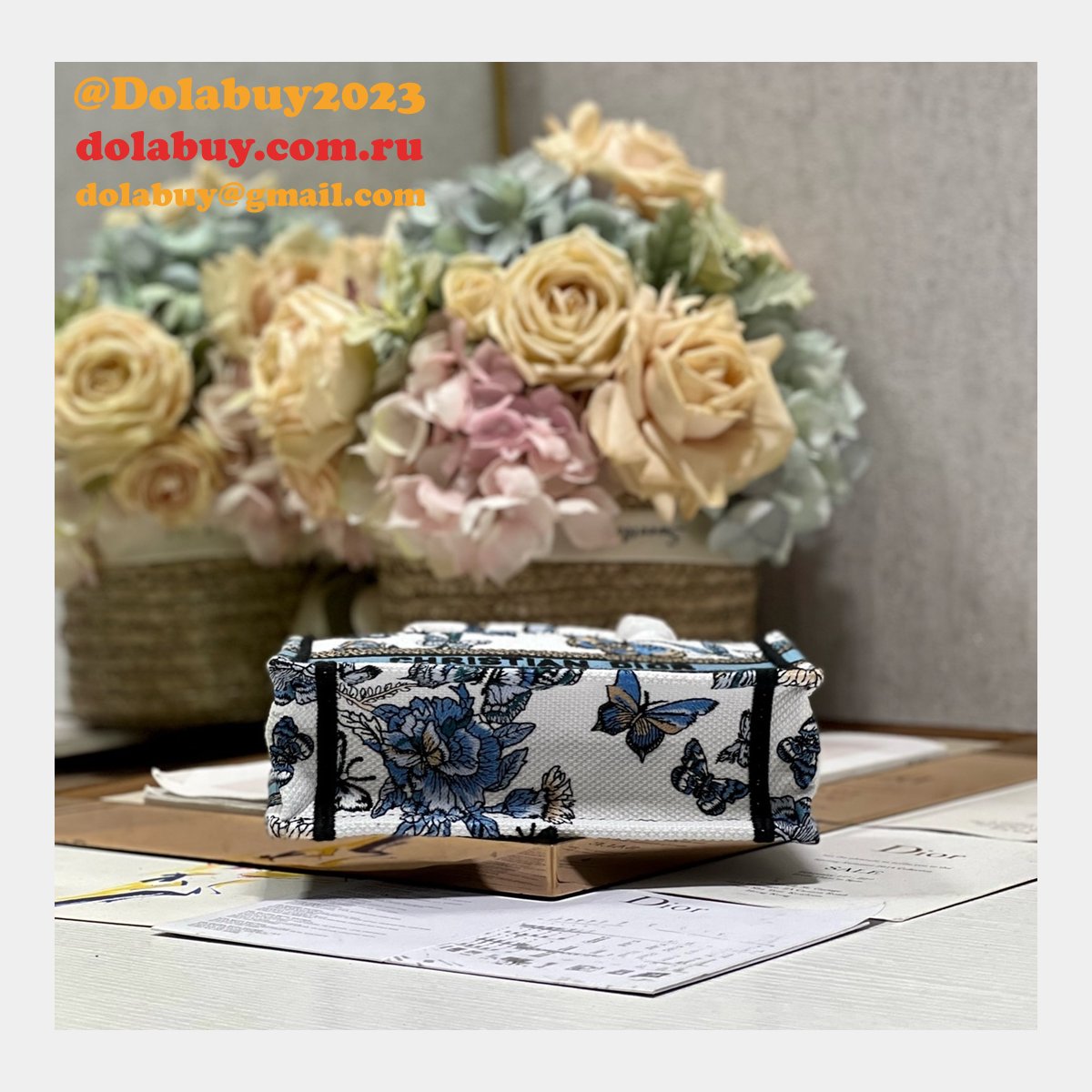 Designer Replica Dior Book Tote 1286/9024 Wholesale Paris Oblique Bag