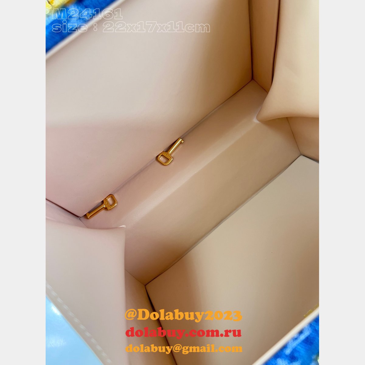 Petite Valise Denim Bleu M24161 Copy Louis Vuitton 1:1 Mirror Bag