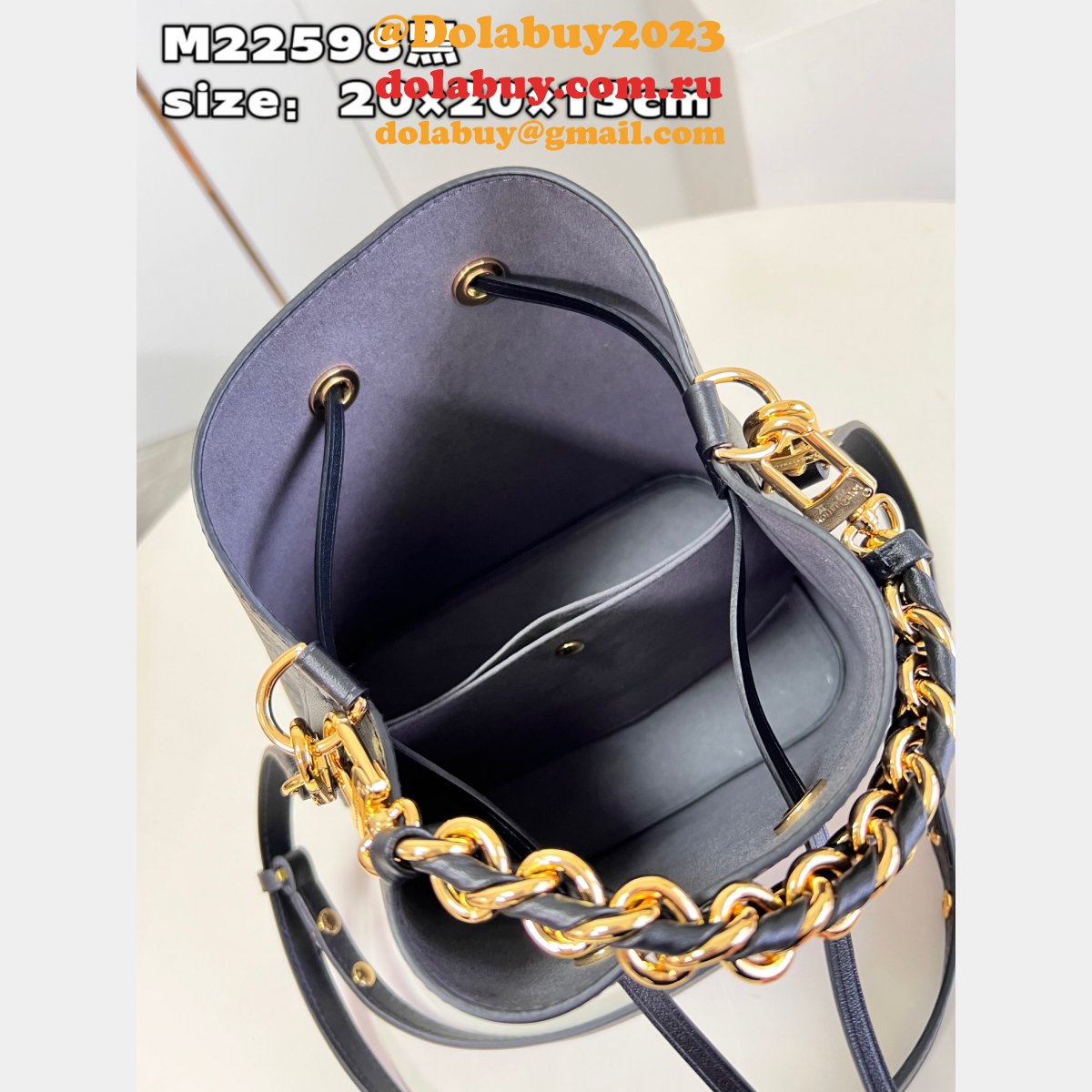 Neonoe H27 Louis Vuitton Lock Monogram M22598 Replica Bag