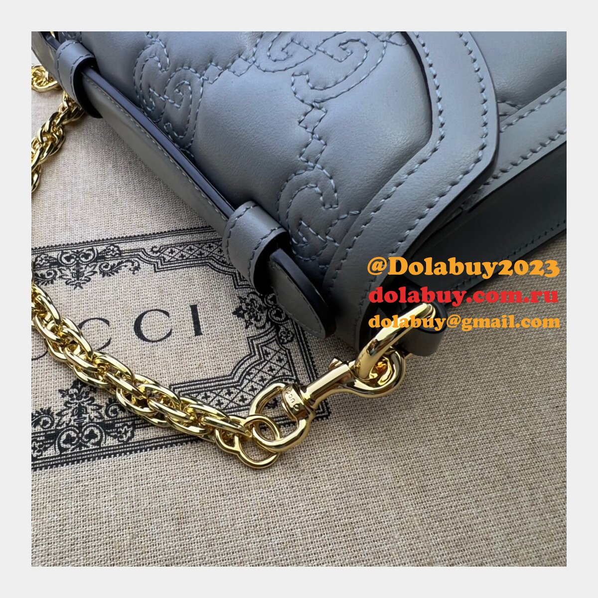 Gucci Fashion GG matelassé 724499 top handle Replica bag