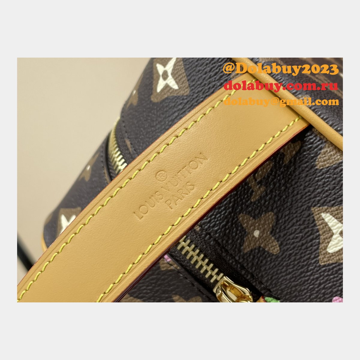 Louis Vuitton Designer Locker Dopp Kit Monogram Craggy Men M47069 Tyler Bag