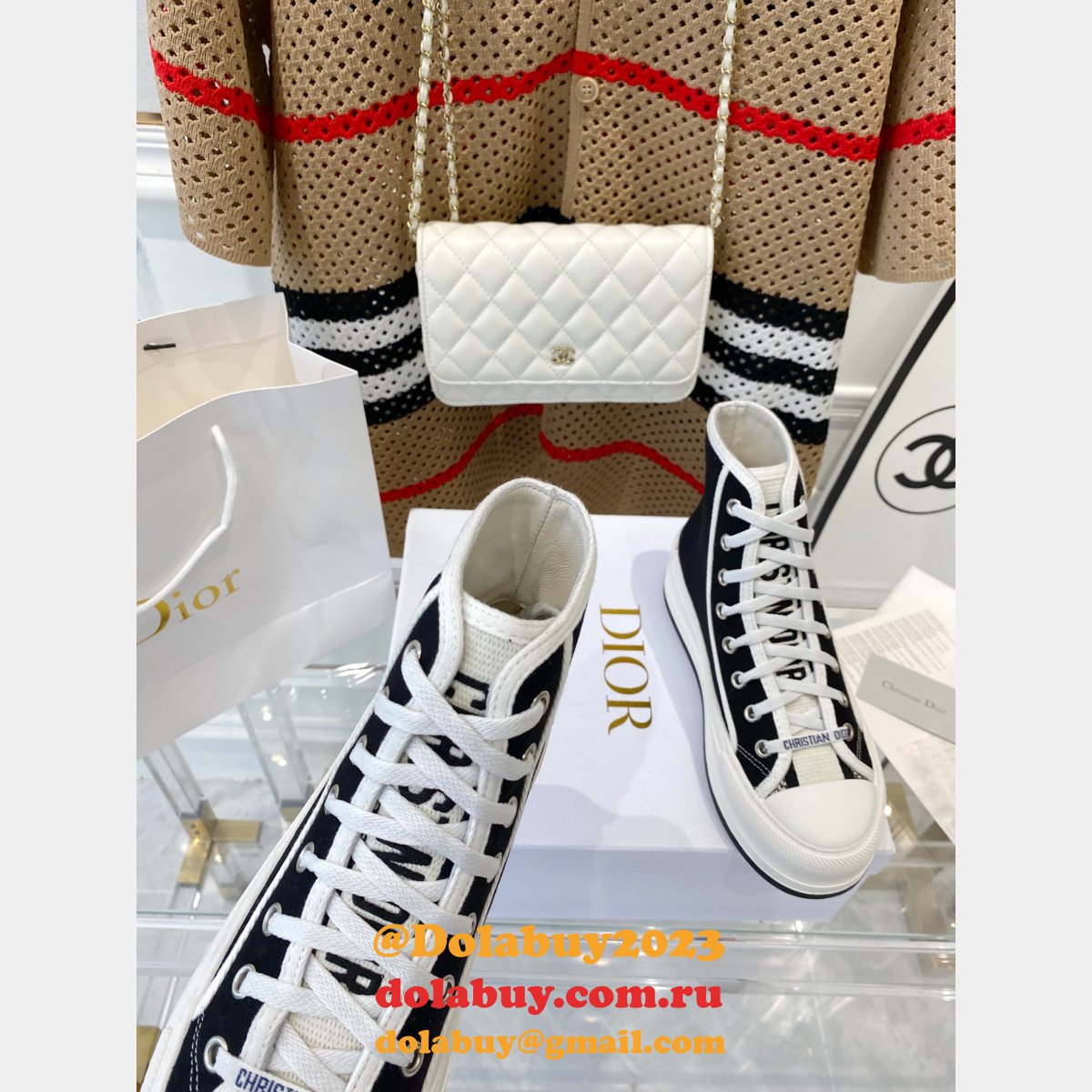 Best DIOR Platform Espadrilles Casual Cheap Perfect Sneakers