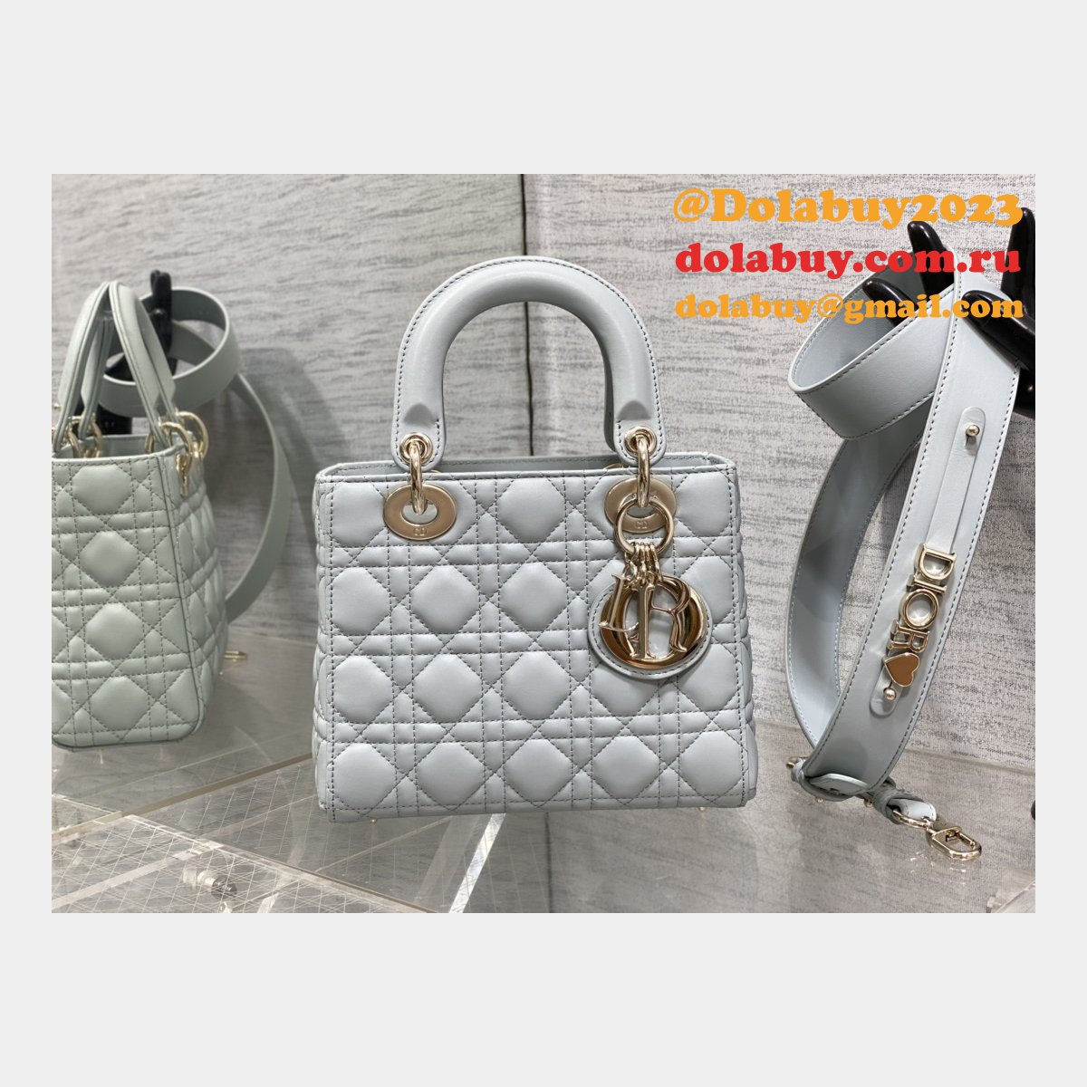 Luxury Christian Dior Lady Dior AAA+ 20CM Fake Bags
